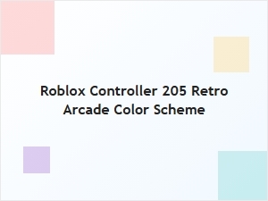 Roblox Controller with Retro Arcade Color Scheme